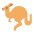 Kangaroo Flat Emoji from Fluent Emoji Flat Set