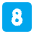 Keycap 8 Flat Emoji from Fluent Emoji Flat Set