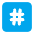 Keycap Hashtag Flat Emoji from Fluent Emoji Flat Set