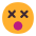 Knocked Out Face Flat Emoji from Fluent Emoji Flat Set