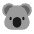 Koala Flat Emoji from Fluent Emoji Flat Set