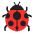Lady Beetle Flat Emoji from Fluent Emoji Flat Set
