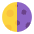 Last Quarter Moon Flat Emoji from Fluent Emoji Flat Set