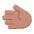 Leftwards Hand Flat Medium Emoji from Fluent Emoji Flat Set