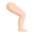 Leg Flat Light Emoji from Fluent Emoji Flat Set