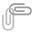 Linked Paperclips Flat Emoji from Fluent Emoji Flat Set