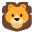 Lion Flat Emoji from Fluent Emoji Flat Set