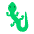 Lizard Flat Emoji from Fluent Emoji Flat Set