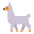 Llama Flat Emoji from Fluent Emoji Flat Set