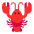 Lobster Flat Emoji from Fluent Emoji Flat Set