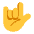 Love You Gesture Flat Default Emoji from Fluent Emoji Flat Set