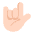 Love You Gesture Flat Light Emoji from Fluent Emoji Flat Set