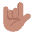 Love You Gesture Flat Medium Emoji from Fluent Emoji Flat Set