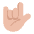 Love You Gesture Flat Medium Light Emoji from Fluent Emoji Flat Set