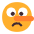 Lying Face Flat Emoji from Fluent Emoji Flat Set