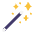 Magic Wand Flat Emoji from Fluent Emoji Flat Set