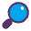 Magnifying Glass Tilted Right Flat Emoji from Fluent Emoji Flat Set