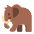 Mammoth Flat Emoji from Fluent Emoji Flat Set
