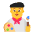 Man Artist Flat Default Emoji from Fluent Emoji Flat Set