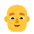 Man Bald Flat Default Emoji from Fluent Emoji Flat Set