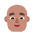 Man Bald Flat Medium Emoji from Fluent Emoji Flat Set