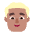 Man Blonde Hair Flat Medium Emoji from Fluent Emoji Flat Set