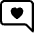 Chat Right Heart Icon from Bootstrap Set