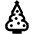 Christmas Tree High Contrast Emoji from Fluent Emoji High Contrast Set
