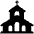 Church High Contrast Emoji from Fluent Emoji High Contrast Set