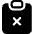 Clipboard X Fill Icon from Bootstrap Set