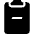 Clipboard2 Minus Fill Icon from Bootstrap Set