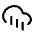 Cloud Rain Icon from Mynaui Line Set