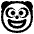 Clown Face High Contrast Emoji from Fluent Emoji High Contrast Set