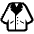 Coat High Contrast Emoji from Fluent Emoji High Contrast Set