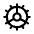 Cog Three Icon from Mynaui Line Set