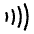 Contactless Icon from Mynaui Line Set