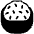 Cooked Rice High Contrast Emoji from Fluent Emoji High Contrast Set