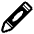 Crayon High Contrast Emoji from Fluent Emoji High Contrast Set