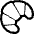 Croissant High Contrast Emoji from Fluent Emoji High Contrast Set