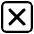 Cross Mark Button High Contrast Emoji from Fluent Emoji High Contrast Set