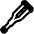 Crutch High Contrast Emoji from Fluent Emoji High Contrast Set