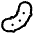 Cucumber High Contrast Emoji from Fluent Emoji High Contrast Set