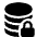 Database Fill Lock Icon from Bootstrap Set