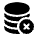 Database Fill X Icon from Bootstrap Set
