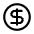 Dollar Circle Icon from Mynaui Line Set | Free Download as SVG Vector and Transparent PNG | Streamline icons