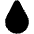 Droplet High Contrast Emoji from Fluent Emoji High Contrast Set
