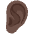 Ear Dark Skin Tone Emoji from Noto Emoji Set