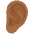Ear Medium Dark Skin Tone Emoji from Noto Emoji Set