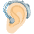 Ear With Hearing Aid Light Skin Tone Emoji from Noto Emoji Set