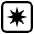 Eight Pointed Star High Contrast Emoji from Fluent Emoji High Contrast Set